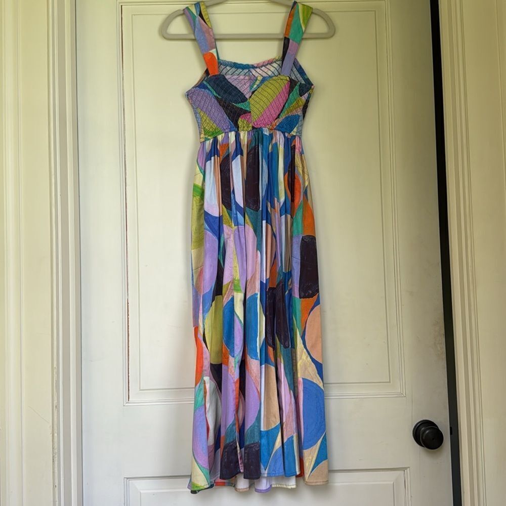 Multicolor Abstract Pattern Dress - Picture 9 of 10